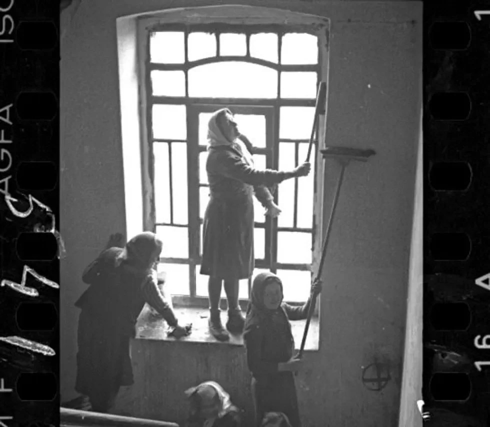 Cleaners in the ghetto.