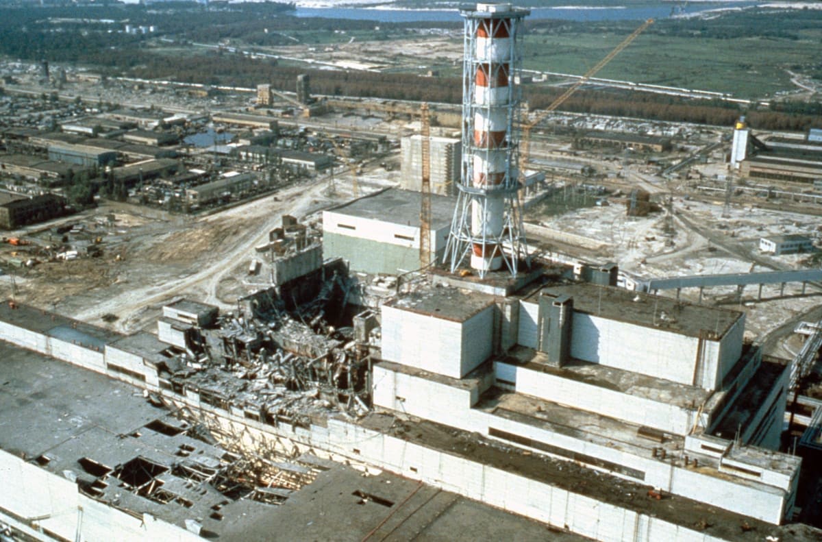 Image Source: Chernobyl nuclear power plant a few weeks after the disaster. Chernobyl, Ukraine, USSR, May 1986. (Photo by Igor Kostin/Laski Diffusion/Getty Images)