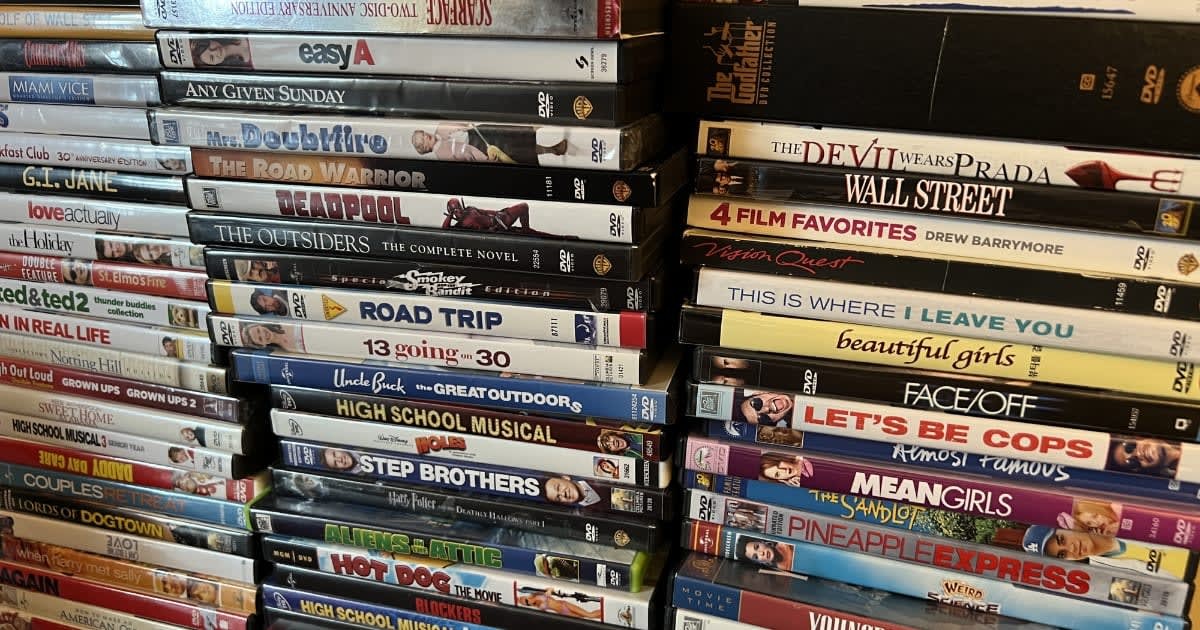 Representative Image Source: Assorted collection of DVD movies stacked in rows, featuring a variety of genres and popular titles, Truckee, California, February 18, 2024. (Photo by Smith Collection/Gado/Getty Images)