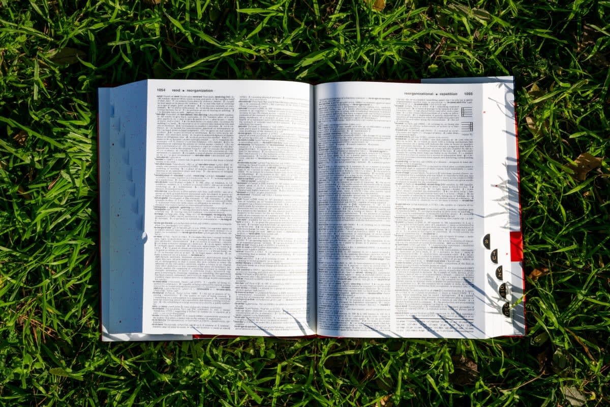 Representative Image Source: : In a photo illustration, a Merriam-Webster's dictionary is seen placed on a lawn on January 11, 2024 in Austin, Texas. (Photo Illustration by Brandon Bell/Getty Images)