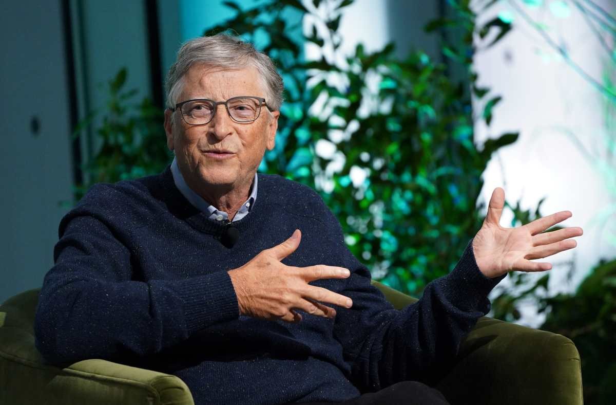 Image Source: Bill Gates, Founder of Breakthrough Energy, speaks onstage at The New York Times Climate Forward Summit 2023 at The Times Center on September 21, 2023 in New York City. (Photo by Bennett Raglin/Getty Images for The New York Times)