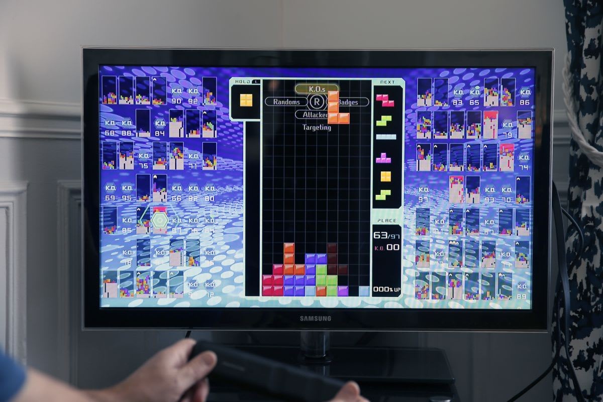 Image Source: In this photo illustration a gamer plays the game Tetris 99 developed by Arika and published by Nintendo on February 18, 2019 in Paris, France. (Photo by Chesnot/Getty Images)