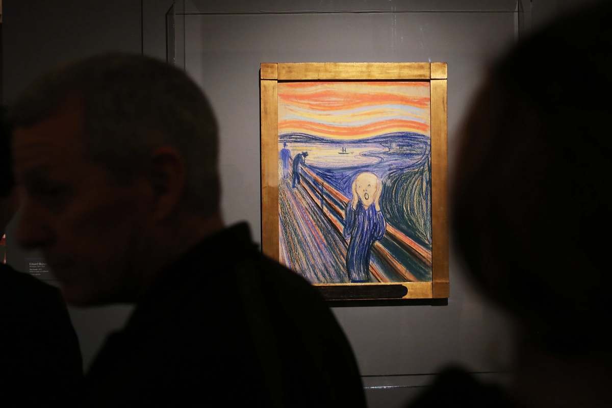 Image Source: People look at Edvard Munch's