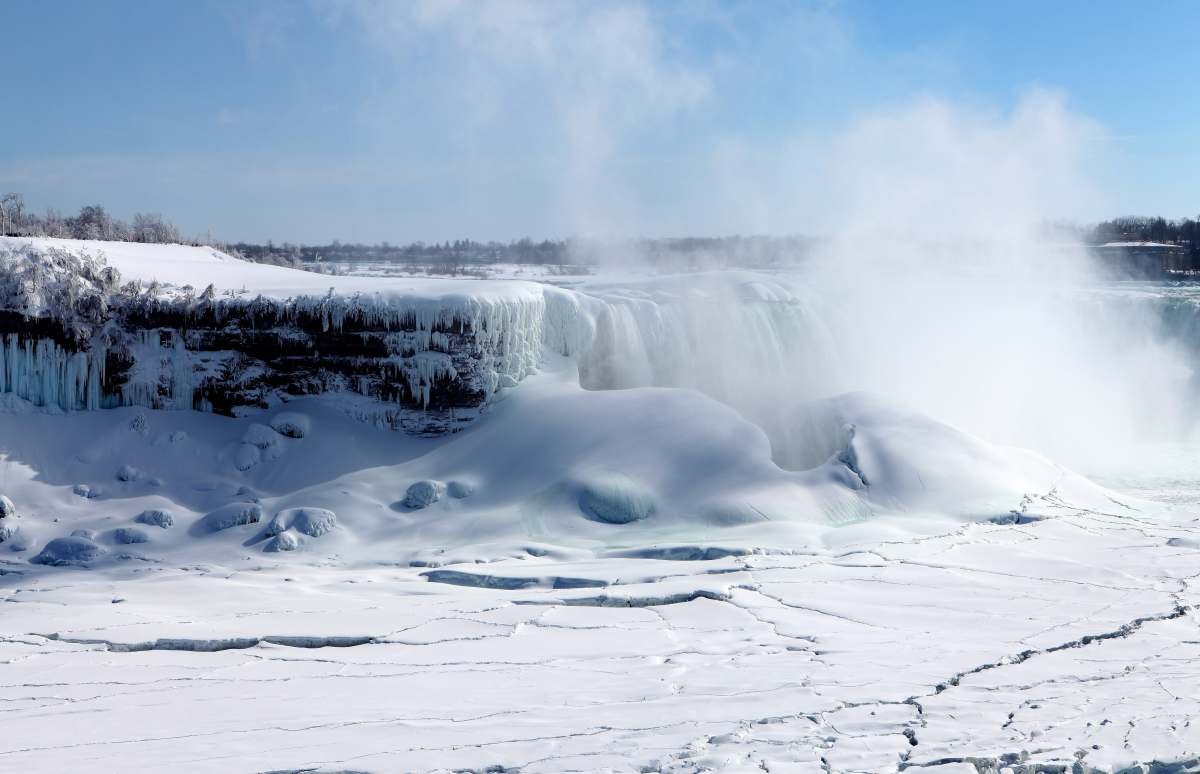 Representative Image Source: Frozen snow and ice covers the Niagara River on the Canada side of Niagara Falls on February 28, 2015 in Niagara Falls, Ontario, Canada. (Photo By Raymond Boyd/Getty Images)