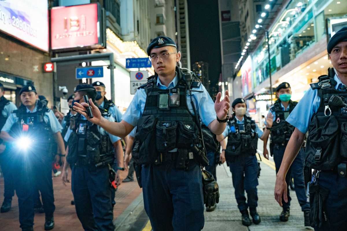 Representative Image Source:  Police officers patrol at the Causeway Bay district nearby Victoria Park. (Photo by Anthony Kwan/Getty Images)