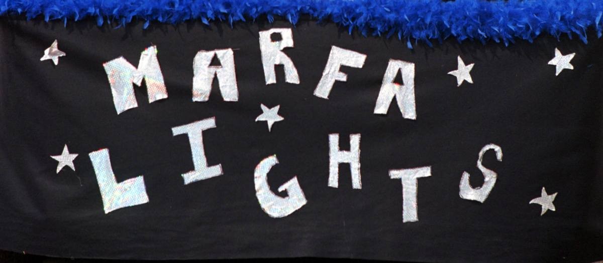Image Source:  A Sign Marking The Marfa Lights Festival Is Posted In Marfa, Texas September 4, 1999. (Photo By Joe Raedle/Getty Images)