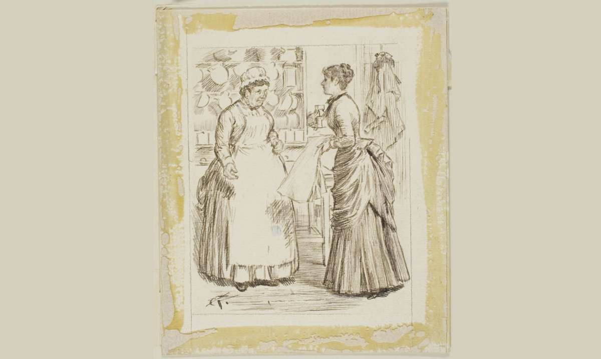 Representative Image Source: In the Kitchen. Artist Charles Samuel Keene. (Photo by Heritage Art/Heritage Images via Getty Images)