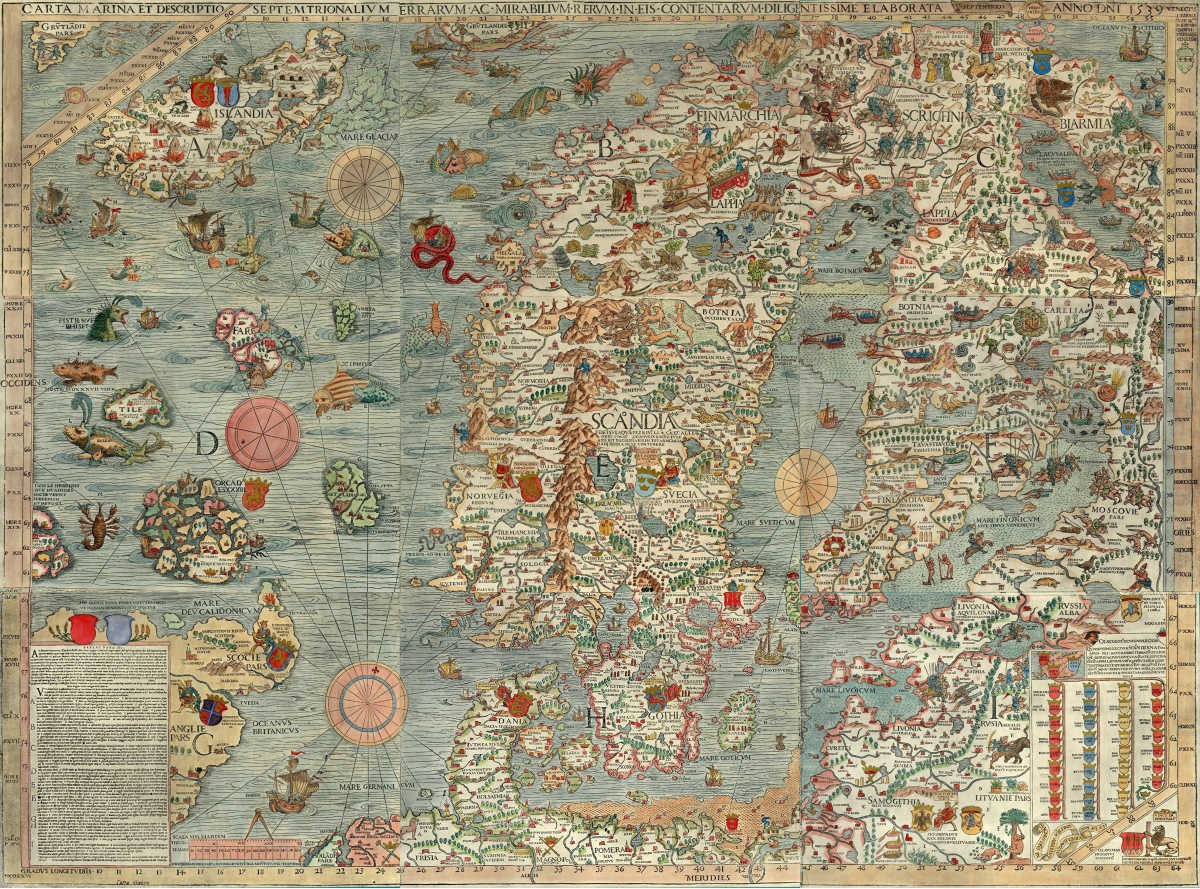 Representative Image Source: One of the oldest known maps of the Scandinavian countries and the region around the Baltic Sea. (Photo by VCG Wilson/Corbis via Getty Images)