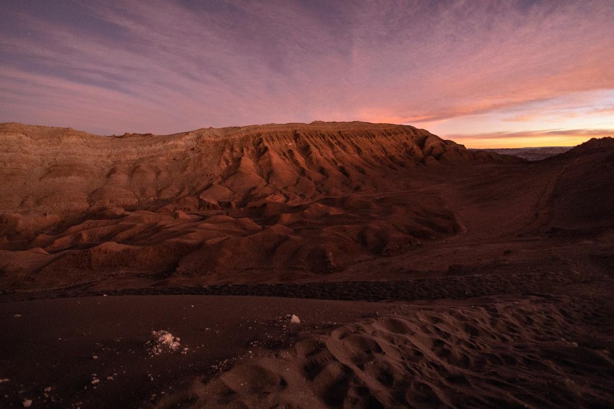 Representative Image Source:  The sun sets on the Valle de la Luna in the Atacama Desert, the driest place on earth. (Photo by John Moore/Getty Images,)