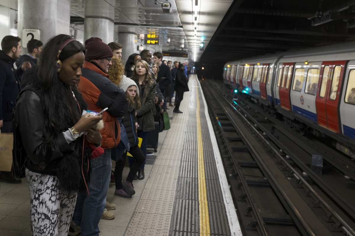 Representative Image Source: People waiting on the platform at Embankment underground station, London, UK.  (Photo by In Pictures Ltd./Corbis via Getty Images)