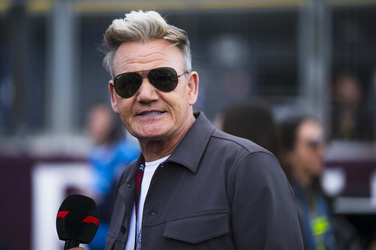 Image Source: Gordon Ramsay looks on, on the grid prior to the F1 Grand Prix of Great Britain at Silverstone Circuit on July 07, 2024 in Northampton, England. (Photo by Rudy Carezzevoli/Getty Images)