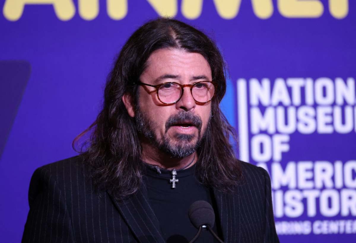 Image Source:  Dave Grohl, founder of Foo Fighters, Nirvana drummer, director, author, and advocate in Washington, DC. (Photo by Paul Morigi/Getty Images)