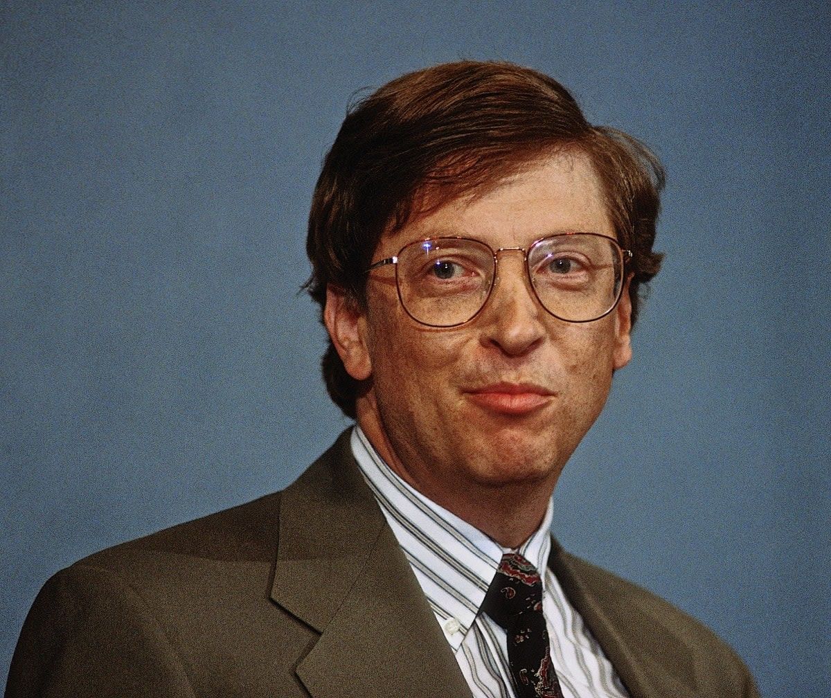 Image Source: Washington, DC. 11-28-1995 Bill Gtes at the National Press club where he spoke about his new book titled