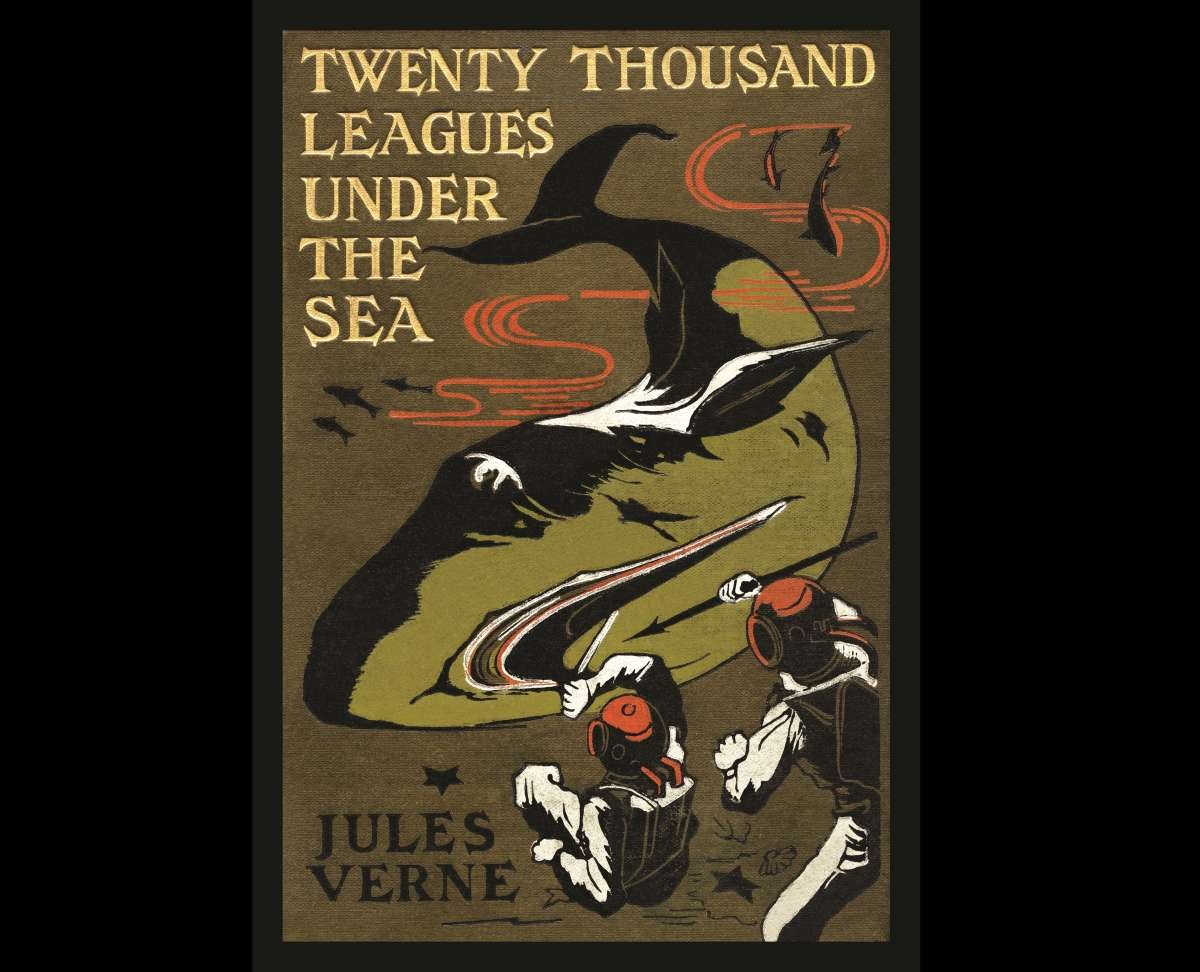 Image Source: Illustrated cover of an edition of 'Twenty Thousand Leagues Under the Sea,' by Jules Verne. (Photo by Buyenlarge/Getty Images)