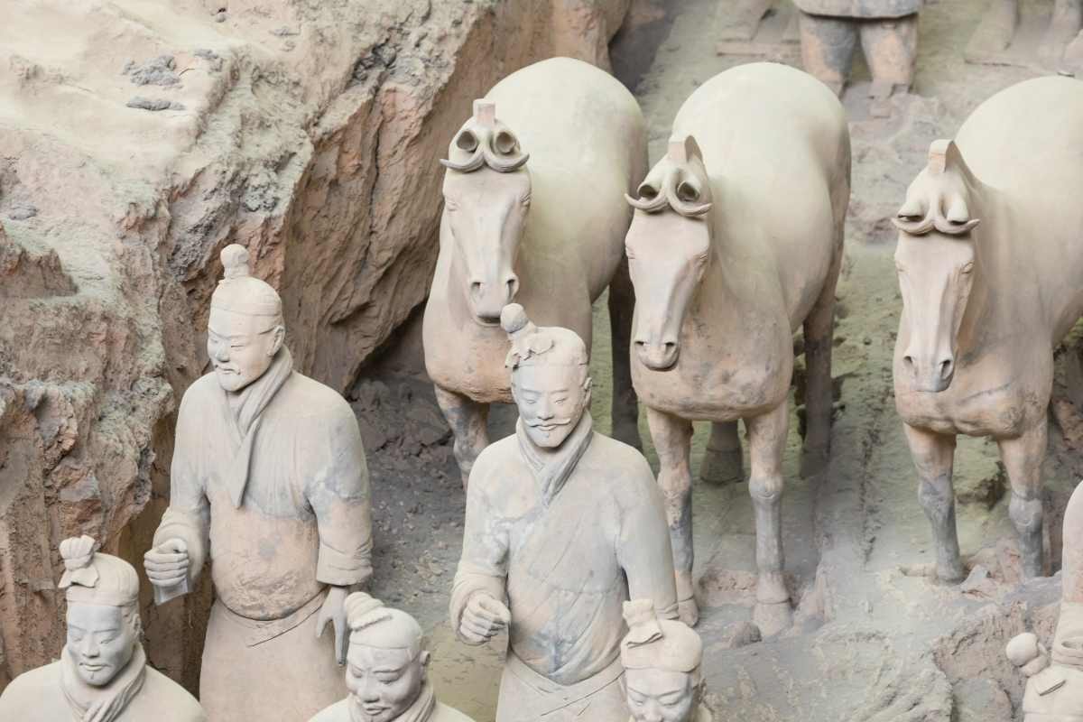 Image Source: The Terracotta Army warriors at the tomb of Chinaâs First Emperor in Xian. Unesco World Heritage site. (Getty Images)