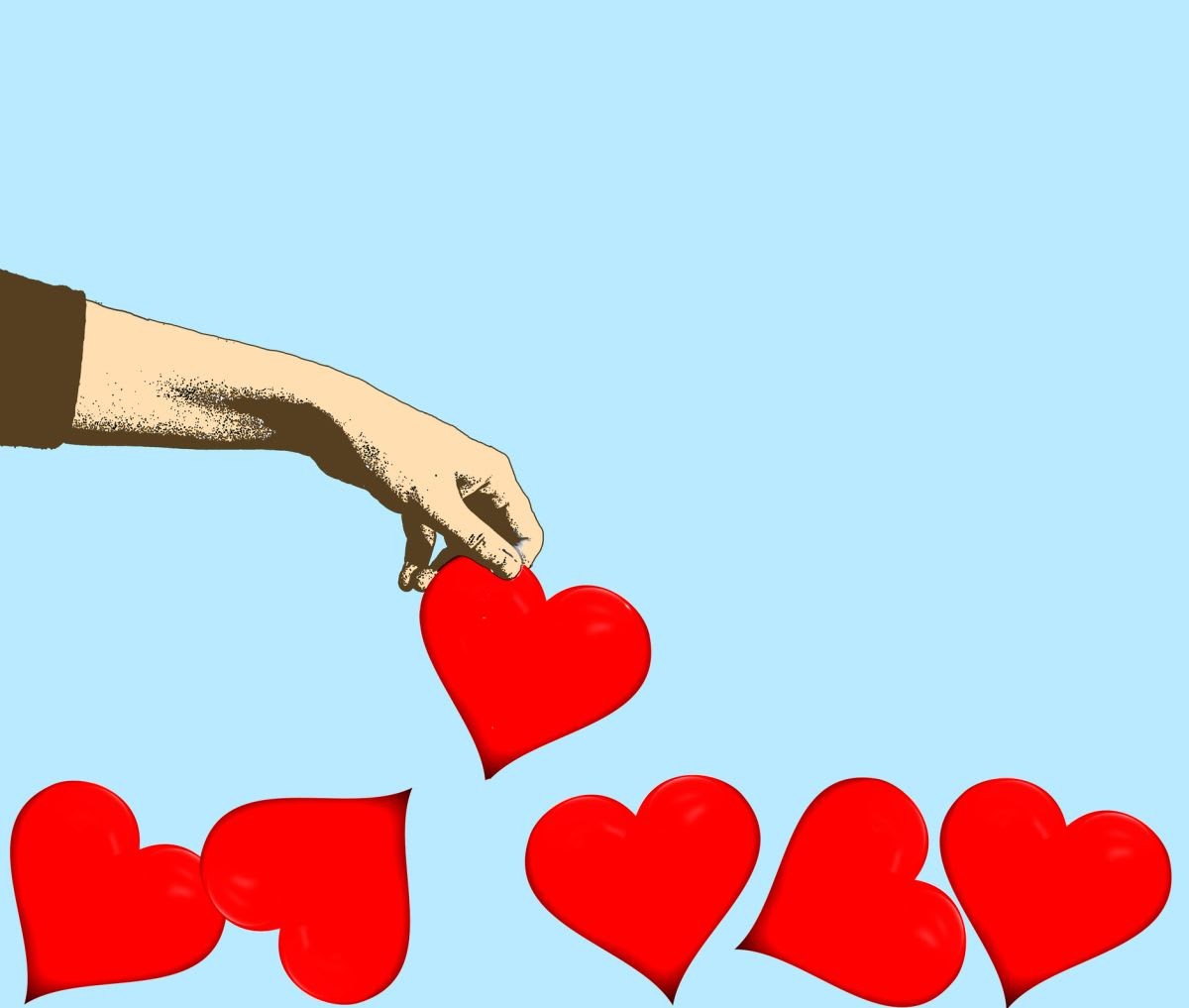 Representative Image Source: Hand picking up red heart (Getty Images)