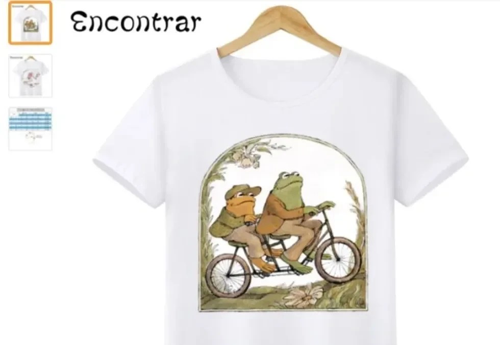 Frog and Toad T-shirt that was advertised.