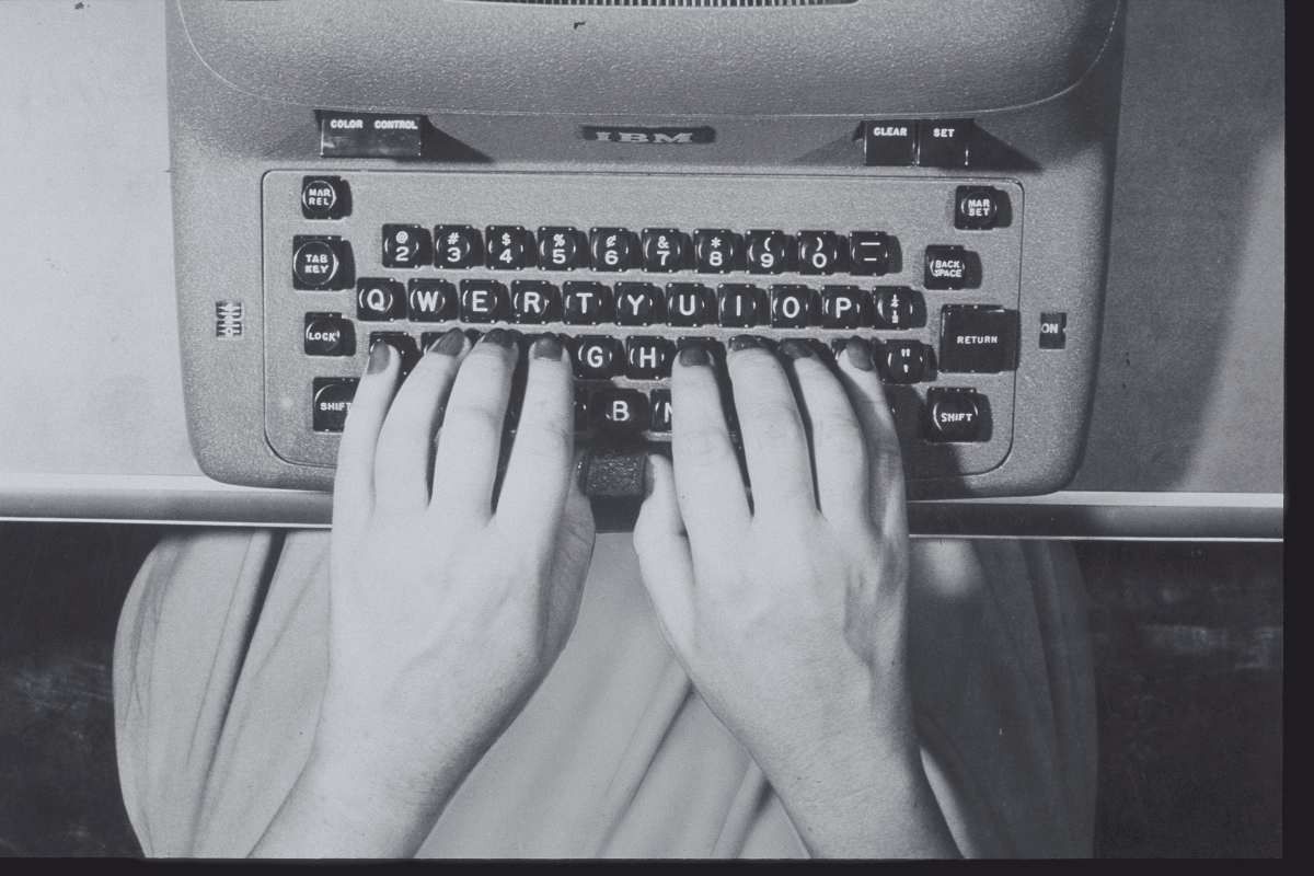 Representative Image Source: WOMANS HANDS OVER KEYS OF TYPERWRITER (Getty Images)