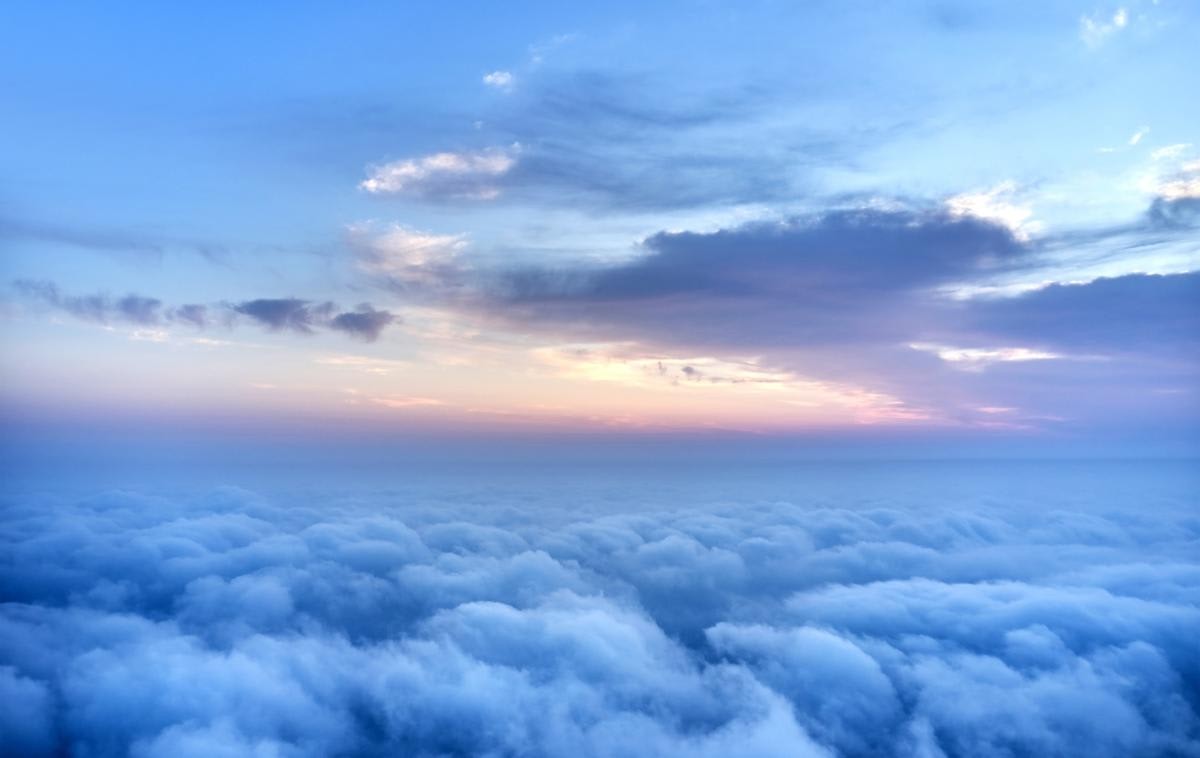 Representative Image Source: Mid-air cloudscape backgrounds at sunrise blue sky. (Getty Images)