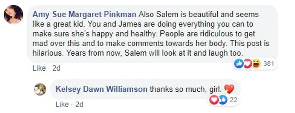 A message of positivity.