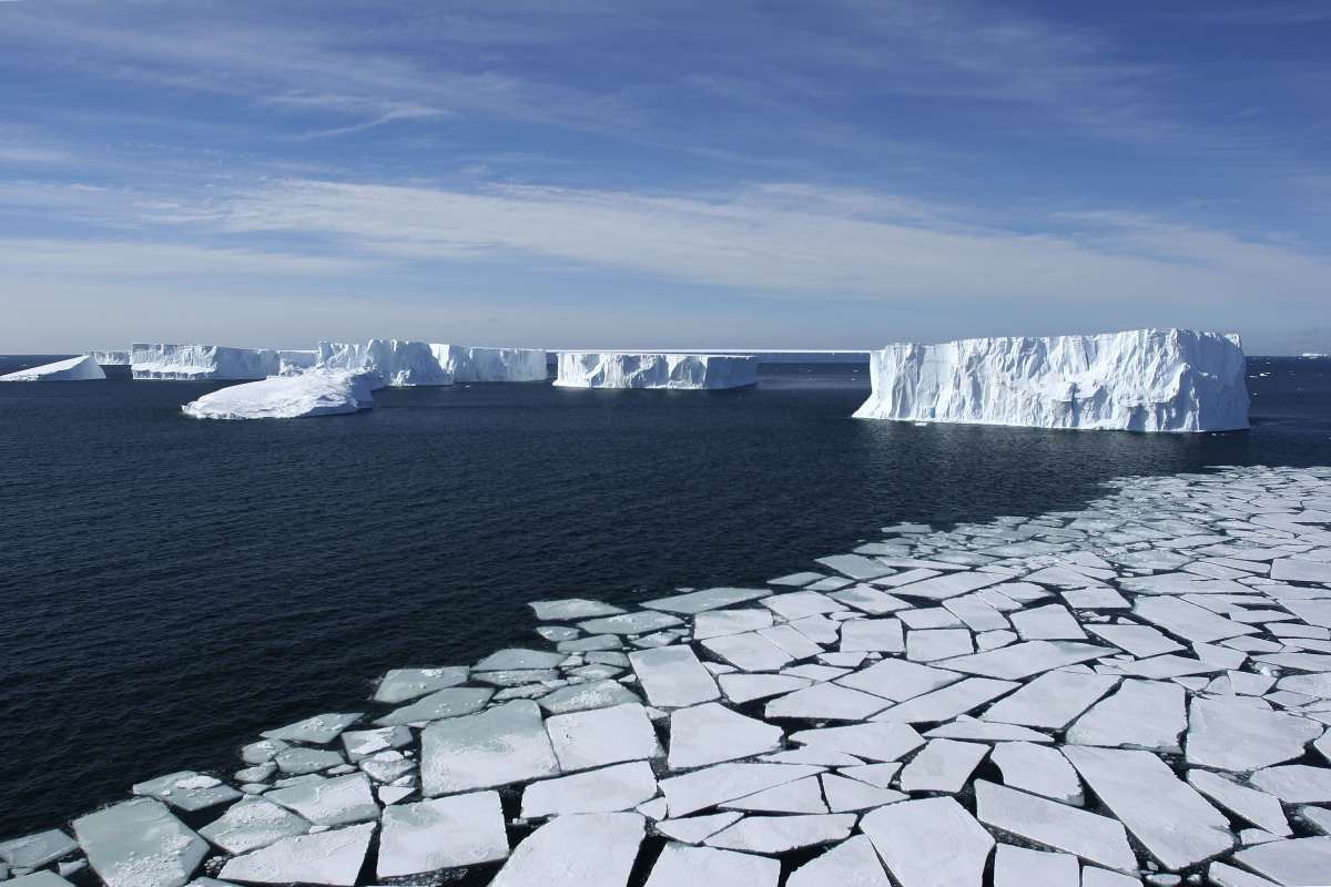 Representative Image Source: Ross Sea, Antarctica - Aerial View with Pack Ice and Icebergs, (Getty Images)