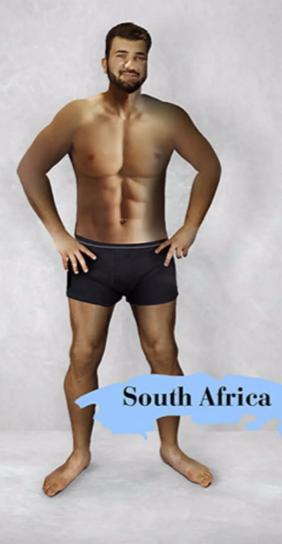 Photoshopped for South Africa.