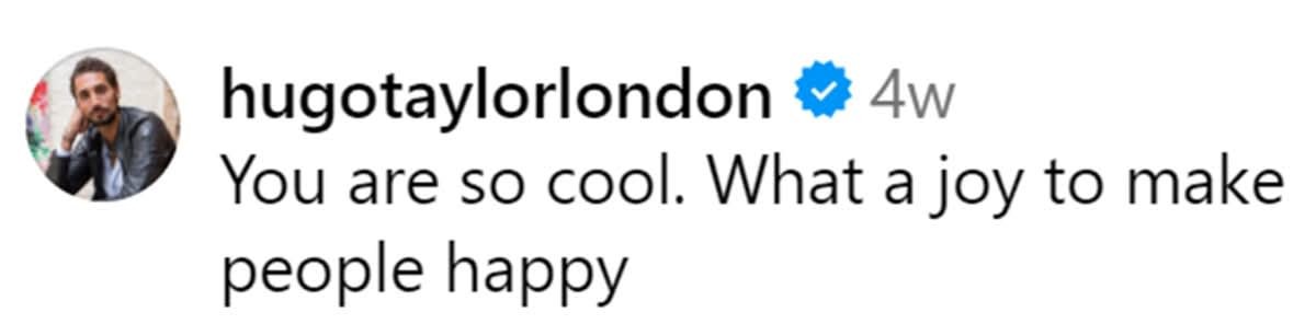 Image Source: Instagram | @hugotaylorlondon