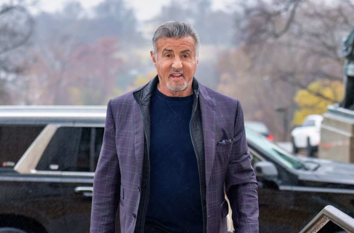 Actor/filmmaker Sylvester Stallone attends the grand opening of the 'Rocky Shop' as the City of Philadelphia declares December 3 
