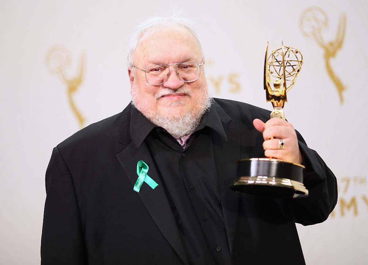 Image Source: Writer/producer George R.R. Martin, winner of the award for Outstanding Drama Series for 'Game of Thrones'. (Photo by Mark Davis/Getty Images)