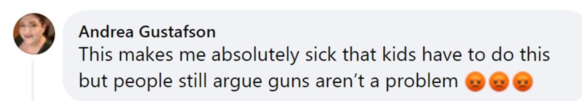 Image Source: Facebook | Andrea Gustafson