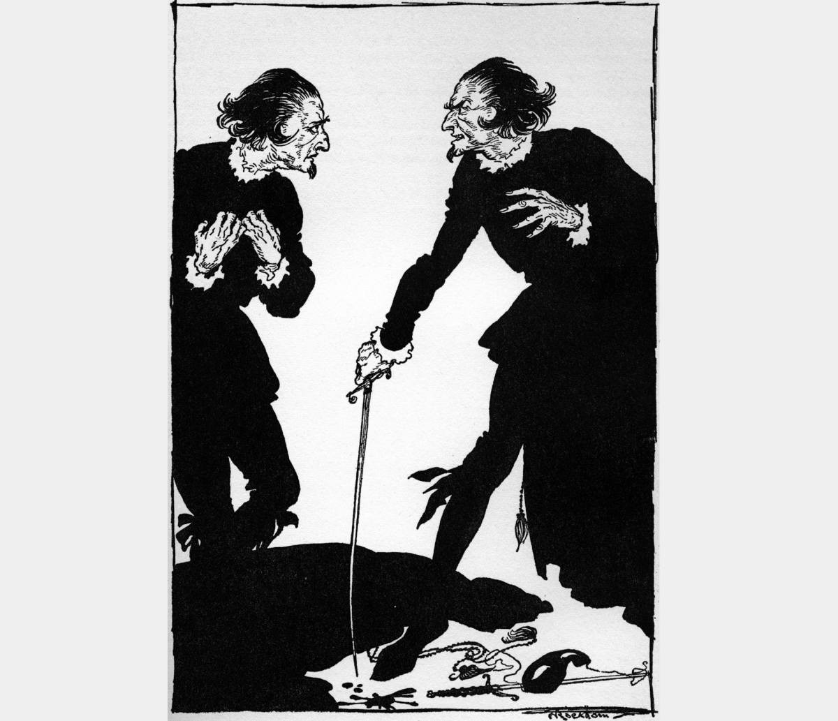 Representative Image Source: Doppelgangers. William Wilson by Edgar Allan Poe. Illustration by Arthur Rackham. 19 January 1809 - 7 October 1849. (Photo by Culture Club/Getty Images)