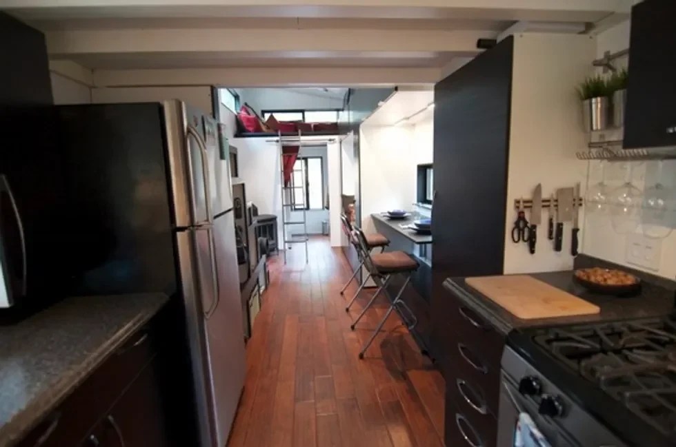 Looking back from kitchen