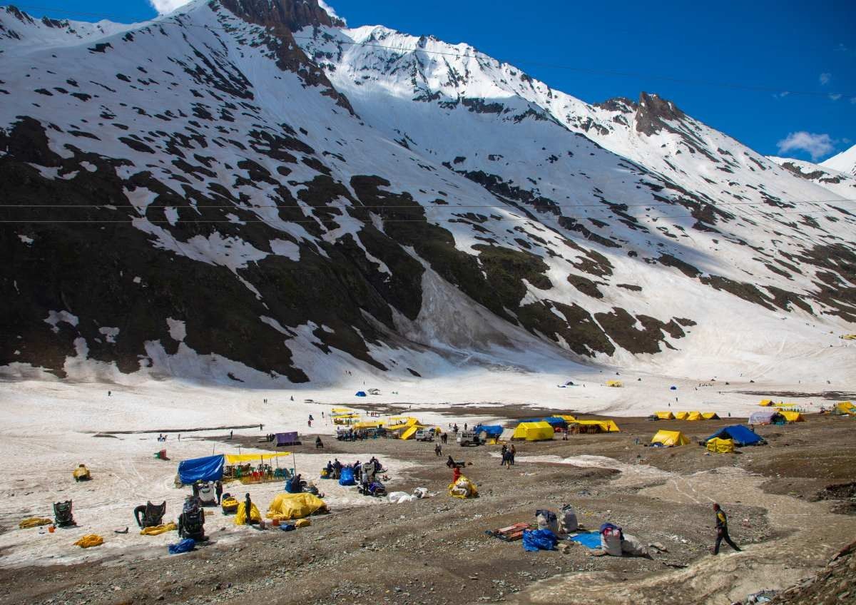 Image Source: Winter activities in the mountain, Ladakh, Zoji La pass, India on June 15, 2023 in Zoji La Pass, India. (Photo by Eric Lafforgue/Art in All of Us/Corbis via Getty Images)