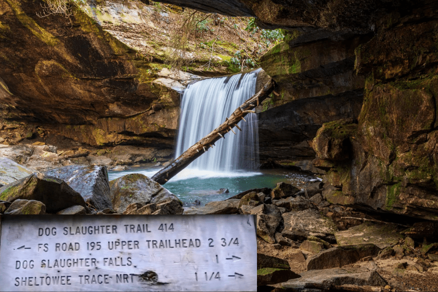 A photo of Dog Slaughter Falls in Corbin, Kentucky