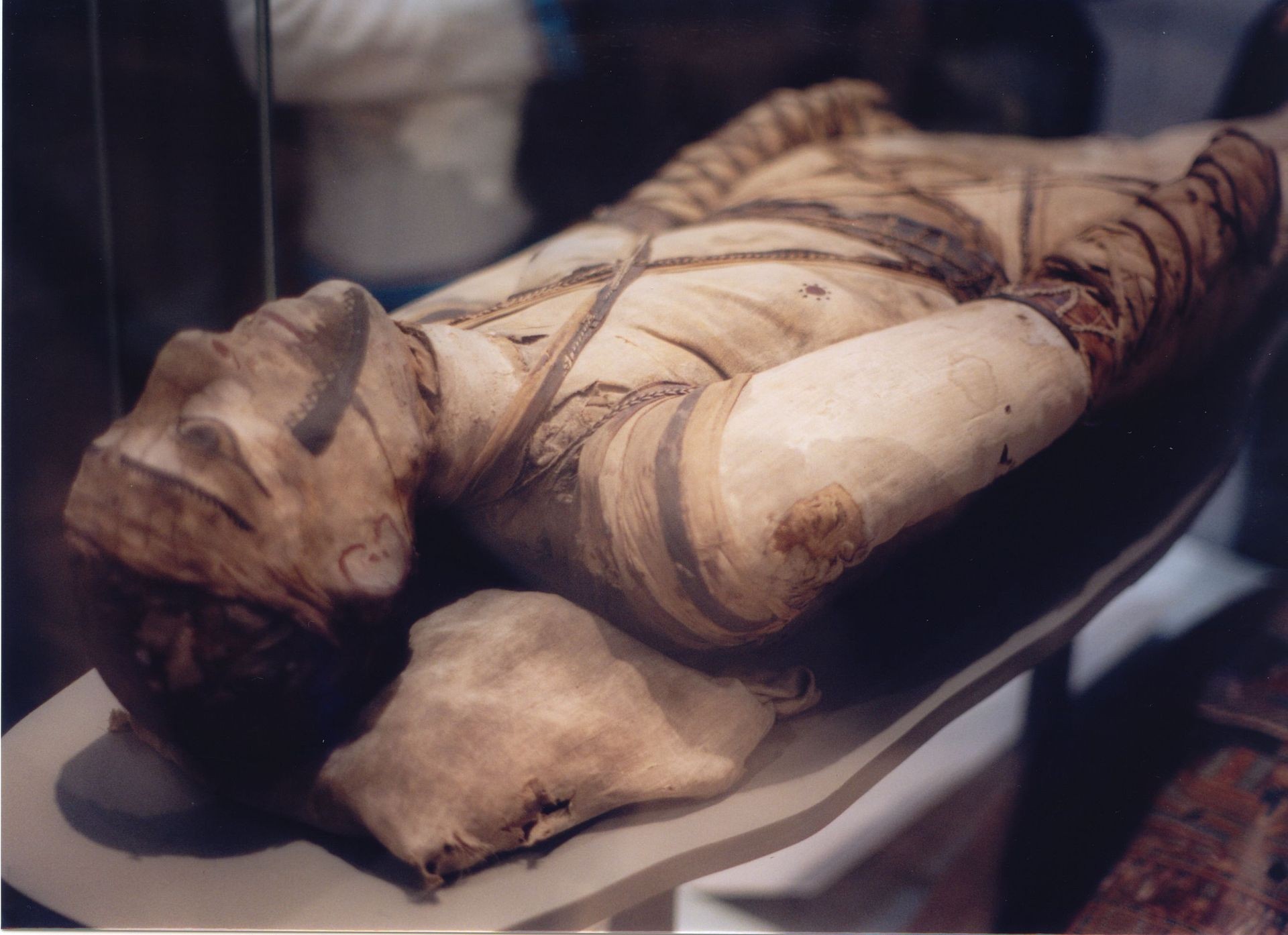 A mummy in the British Museum