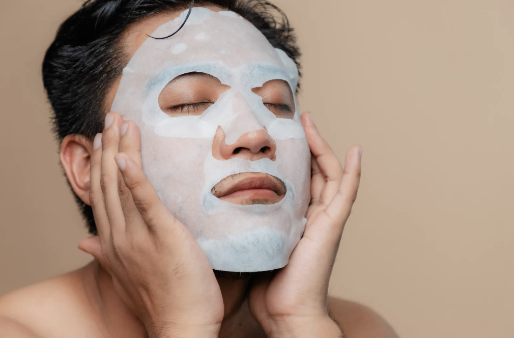Man getting facial