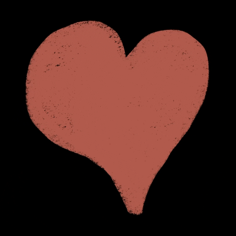 gif of an animated heart breaking down the middle 