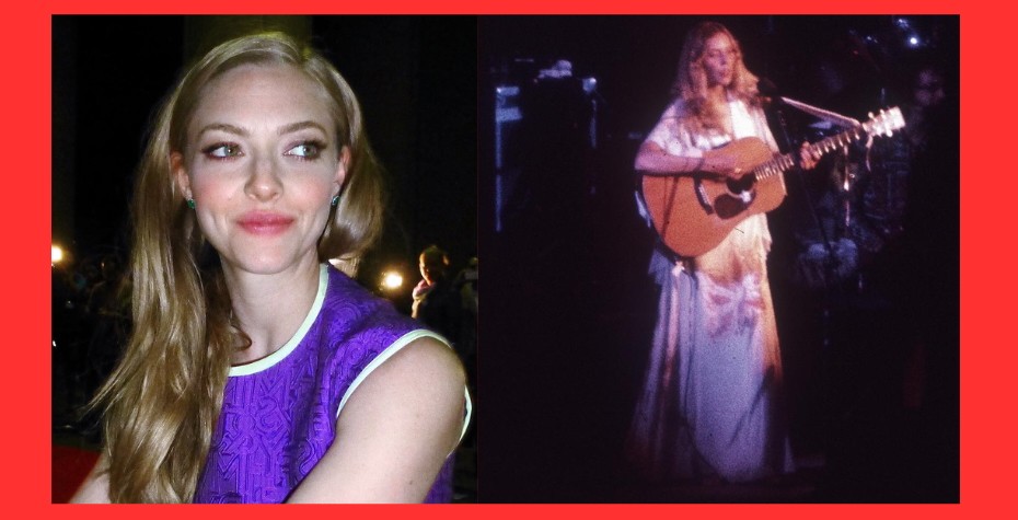 Amanda Seyfried and Joni Mitchell