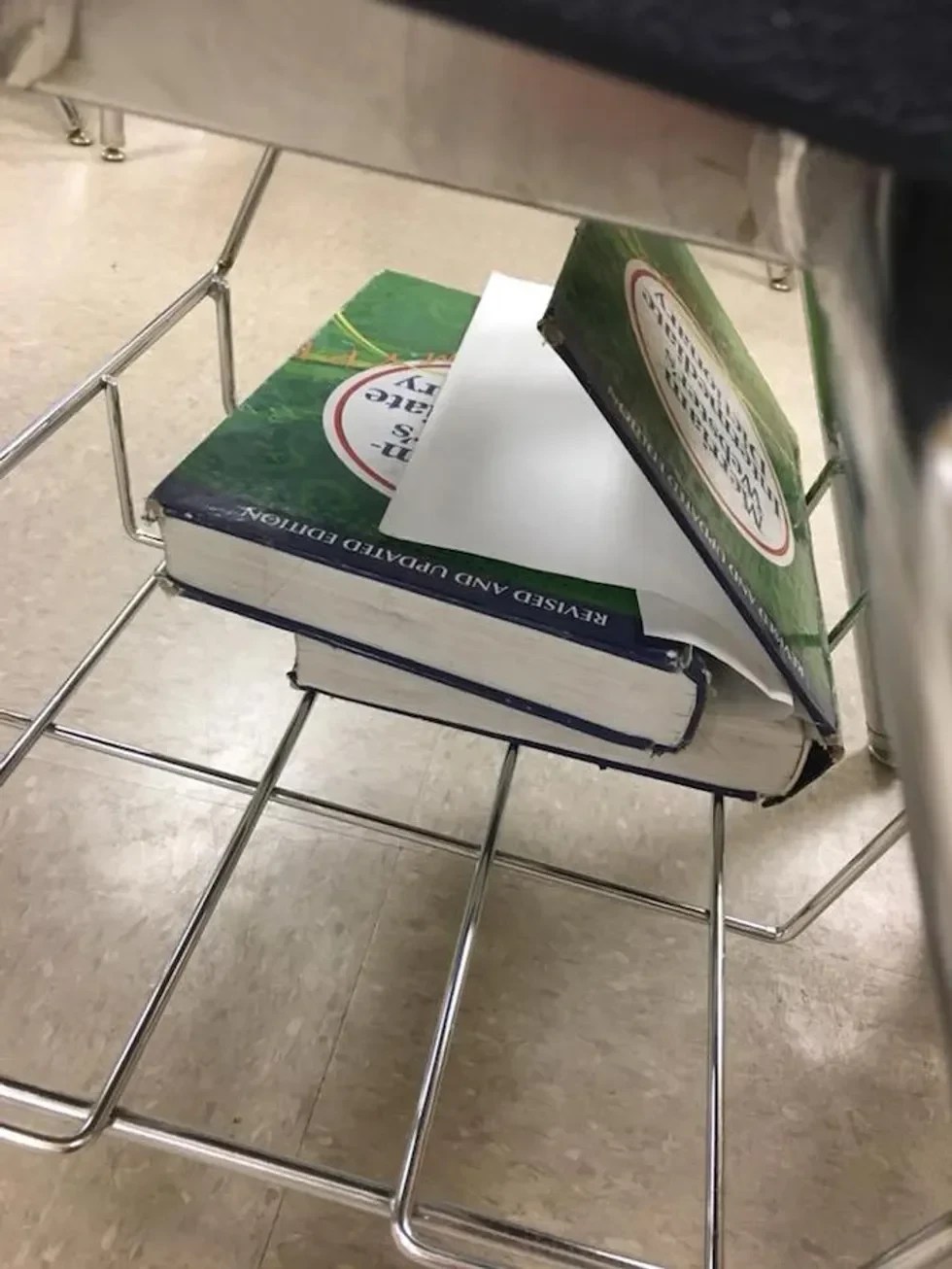 Books are not respected.