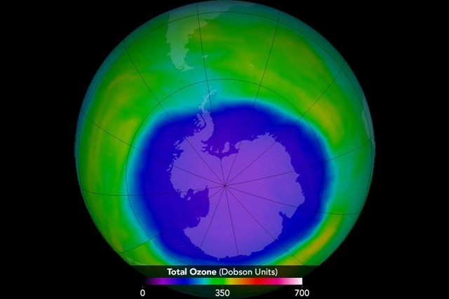 infrared image of the ozone