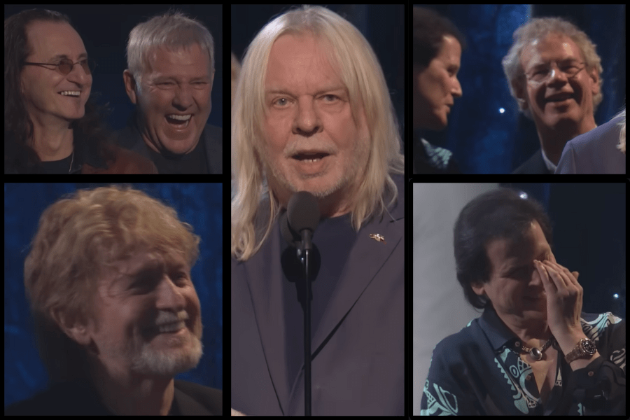 Rick Wakeman, Geddy Lee, Alex Lifeson, Jon Anderson, Bill Bruford, Trevor Rabin