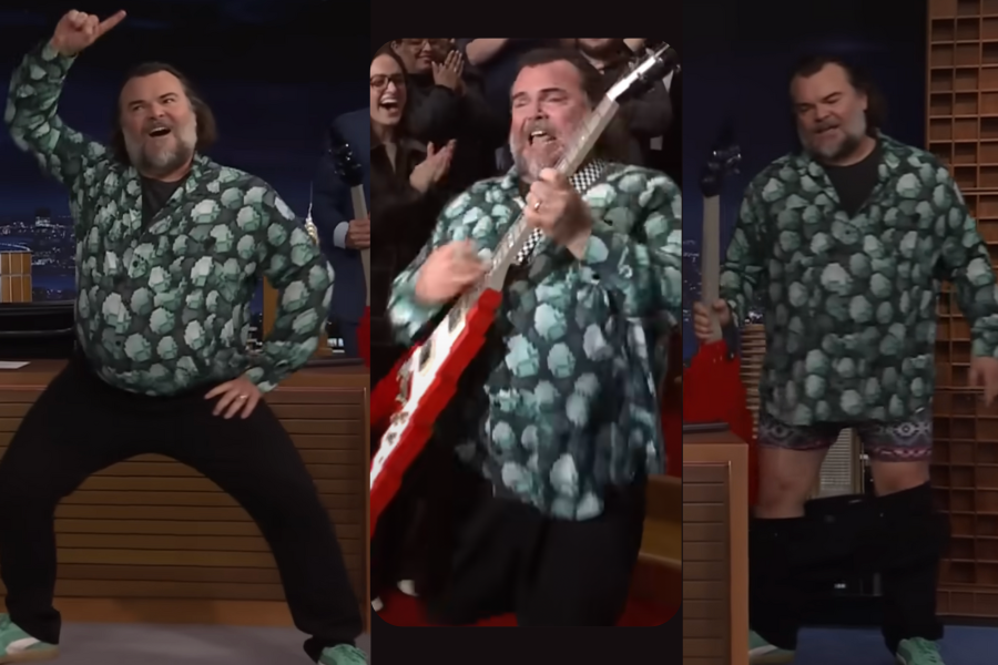 Jack Black, The Tonight Show, guest, guitar, silly