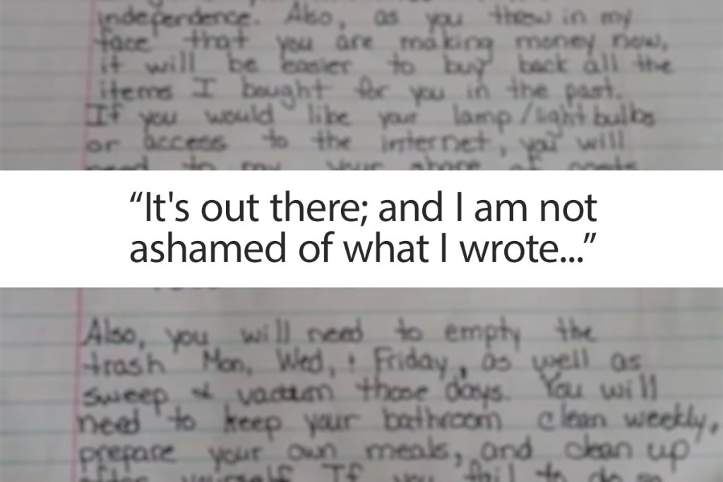 teen rebellion, parenting moment, tough love, viral Facebook post, family dynamics, teenage behavior, parenting boundaries, parenting strategy, child discipline, emotional intelligence