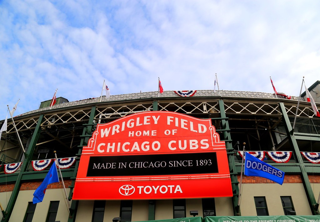 Wrigley Field, Chicago Cubs, baseball, stadium, field, baseball 