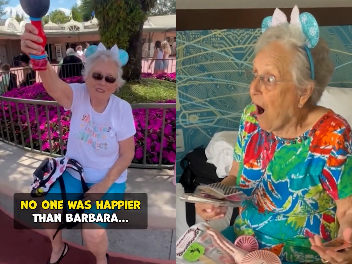 family, Disneyland, grandma, connection, loneliness, elderly
