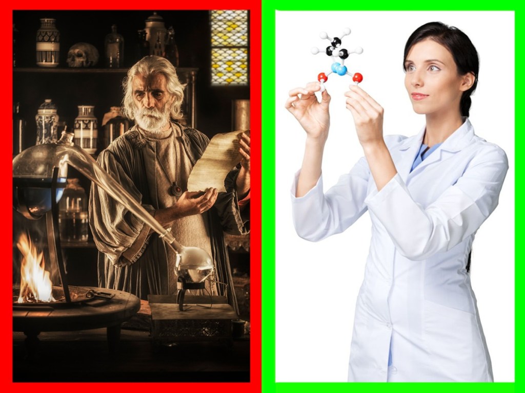 alchemy, science, particle collider, gold, technology, mental health, modern science