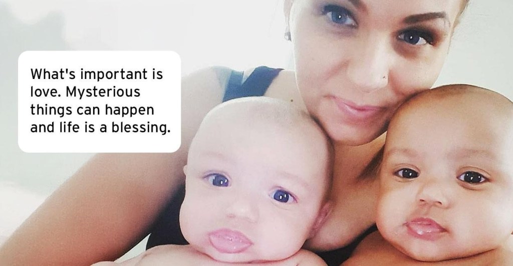twins, biracial twins, mixed race, viral twins, miracle babies, family love, genetic surprise, parenting, diversity, racial identity, internet famous, heartwarming story