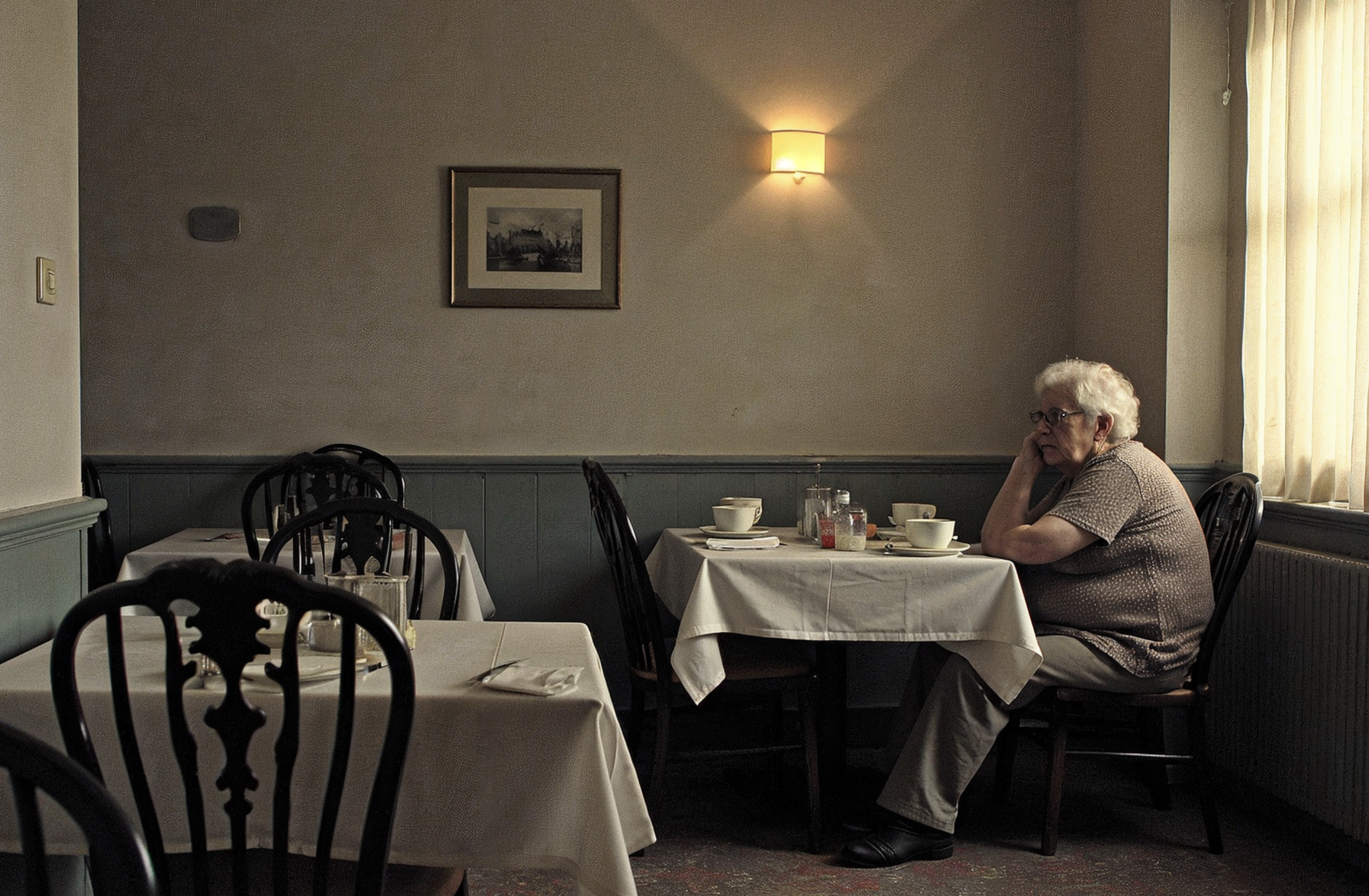 grief, kindness, viral story, waitress, handwritten note, social media, human connection, emotional moment