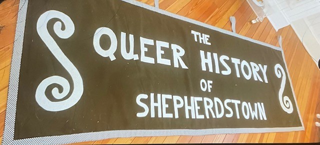 queer history, shepherdstown, west virginia, banner, pride