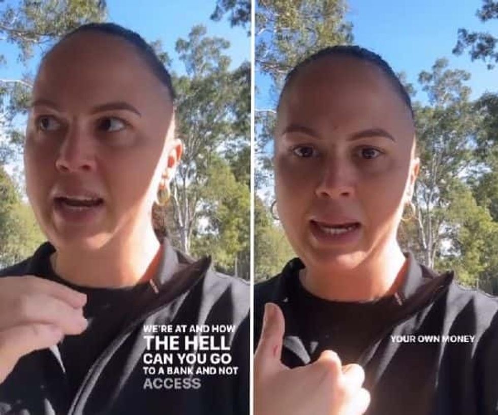 cashless banking, digital banks, bank won't give cash, tiktok banking story, Taryn Compton viral video, atm only policy, banking system Australia, losing access to cash